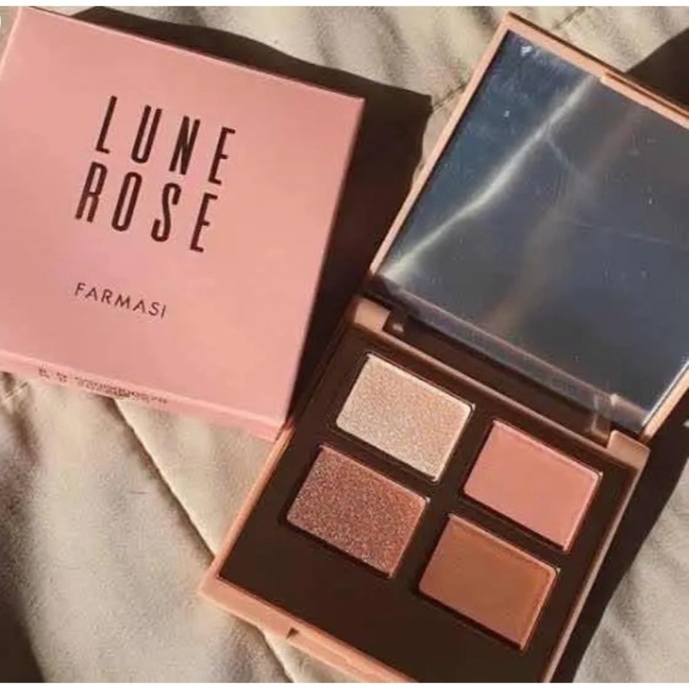 Farmasi LUNE ROSE Eyeshadow Palette New in Box Neutral Pink Brown Soft Tones‎